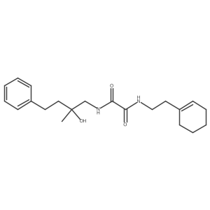 N1-(2-(cyclohex-1-en-1-yl)ethyl)-N2-(2-hydroxy-2-methyl-4-phenylbutyl)oxalamide结构式