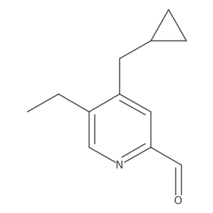 2-Pyridinecarboxaldehyde, 4-(cyclopropylmethyl)-5-ethyl- Structure