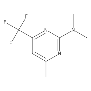 N,N,4-trimethyl-6-(trifluoromethyl)-2-pyrimidinamine结构式