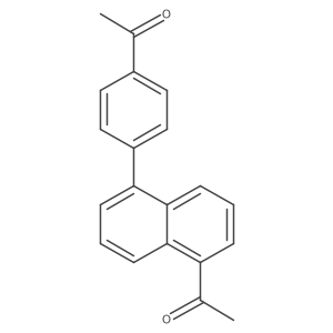 1-(4-(5-Acetylnaphthalen-1-yl)phenyl)ethanone结构式