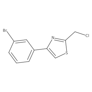 4-(3-Bromophenyl)-2-(chloromethyl)thiazole结构式