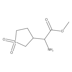 Methyl 2-amino-2-(1,1-dioxo-1$l^{6}-thiolan-3-yl)acetate结构式
