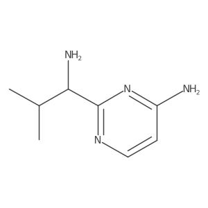 2-(1-Amino-2-methylpropyl)pyrimidin-4-amine Structure
