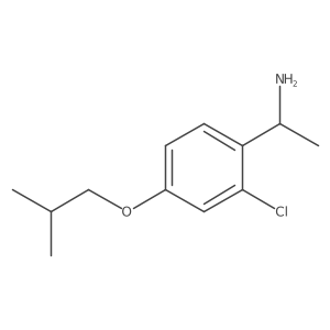1-[2-Chloro-4-(2-methylpropoxy)phenyl]ethan-1-amine结构式