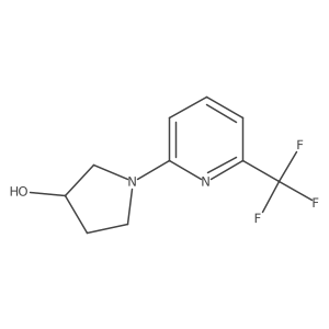 1-[6-(Trifluoromethyl)pyridin-2-yl]pyrrolidin-3-ol结构式