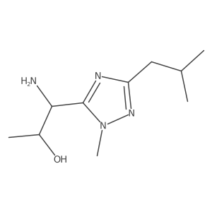 1-Amino-1-(3-isobutyl-1-methyl-1h-1,2,4-triazol-5-yl)propan-2-ol Structure