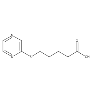 Pentanoic acid, 5-(2-pyrazinylthio)-结构式