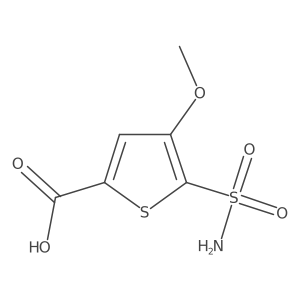 4-Methoxy-5-sulfamoylthiophene-2-carboxylic acid结构式