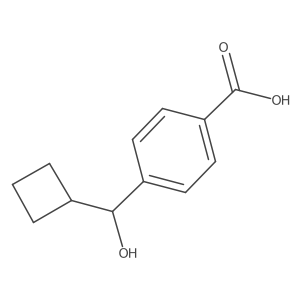 4-(Cyclobutyl(hydroxy)methyl)benzoic acid结构式