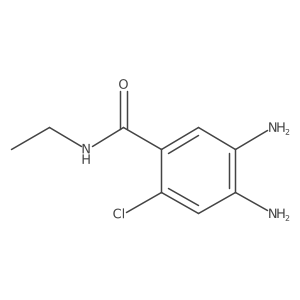 4,5-diamino-2-chloro-N-ethylbenzamide结构式