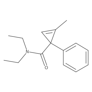 N,N-Diethyl-2-methyl-1-phenyl-2-cyclopropene-1-carboxamide Structure