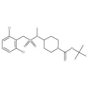 tert-Butyl 4-(1-(2,6-dichlorophenyl)-N-methylmethylsulfonamido)piperidine-1-carboxylate结构式