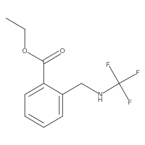 Ethyl 2-(((trifluoromethyl)amino)methyl)benzoate Structure