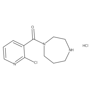(2-Chloropyridin-3-yl)(1,4-diazepan-1-yl)methanone hydrochloride结构式