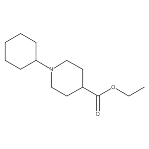 ethyl 1-cyclohexylpiperidine-4-carboxylate结构式