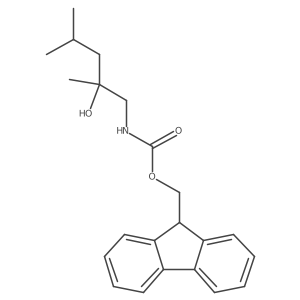 (9H-fluoren-9-yl)methyl N-(2-hydroxy-2,4-dimethylpentyl)carbamate结构式