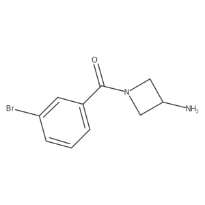 1-(3-Bromobenzoyl)azetidin-3-amine Structure