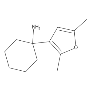 1-(2,5-Dimethylfuran-3-yl)cyclohexan-1-amine Structure