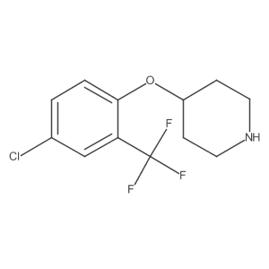 4-[4-Chloro-2-(trifluoromethyl)phenoxy]piperidine Structure