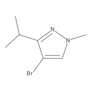 4-bromo-1-methyl-3-(propan-2-yl)-1H-pyrazole Structure