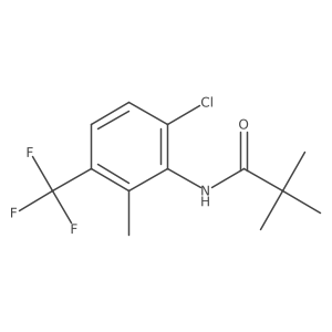 N-[6-chloro-2-methyl-3-(trifluoromethyl)phenyl]-2,2-dimethylpropanamide结构式