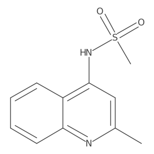 N-(2-methylquinolin-4-yl)methanesulfonamide结构式