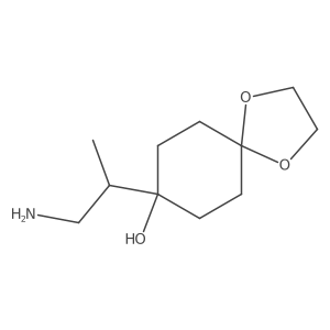 8-(1-Aminopropan-2-YL)-1,4-dioxaspiro[4.5]decan-8-OL Structure