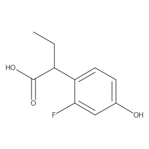2-(2-Fluoro-4-hydroxyphenyl)butanoic acid结构式
