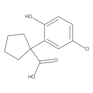 1-(5-Chloro-2-hydroxyphenyl)cyclopentane-1-carboxylic acid Structure