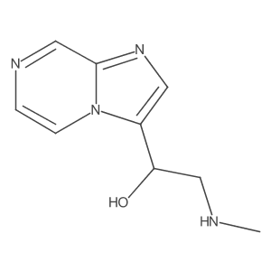 1-{Imidazo[1,2-a]pyrazin-3-yl}-2-(methylamino)ethan-1-ol Structure
