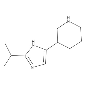 3-(2-Isopropyl-1H-imidazol-5-yl)piperidine Structure