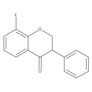 8-Fluoro-3-phenylchroman-4-one Structure