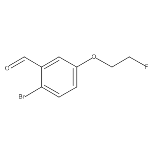 2-Bromo-5-(2-fluoroethoxy)benzaldehyde结构式
