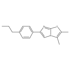 2,3-Dimethyl-6-(4-propylphenyl)imidazo[2,1-b][1,3]thiazole Structure