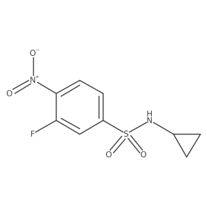 N-Cyclopropyl-3-fluoro-4-nitrobenzenesulfonamide Structure