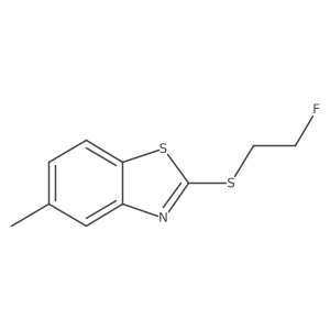 Benzothiazole, 2-[(2-fluoroethyl)thio]-5-methyl- Structure