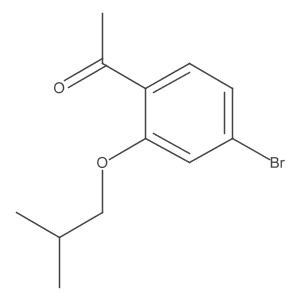 1-(4-Bromo-2-isobutoxyphenyl)-ethanone结构式