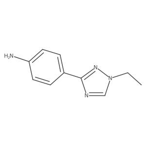 4-(1-Ethyl-1H-1,2,4-triazol-3-YL)aniline结构式