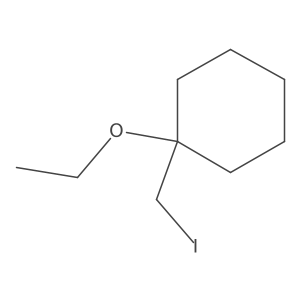 1-Ethoxy-1-(iodomethyl)cyclohexane结构式