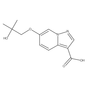 6-(2-Hydroxy-2-methylpropoxy)pyrazolo[1,5-a]pyridine-3-carboxylic acid结构式