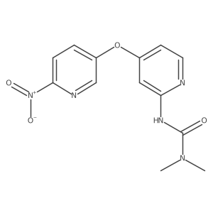 1,1-Dimethyl-3-(4-((6-nitropyridin-3-yl)oxy)pyridin-2-yl)urea Structure