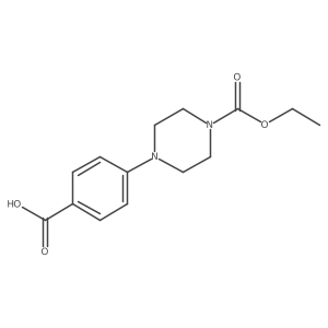 1-Ethyl 4-(4-carboxyphenyl)-1-piperazinecarboxylate Structure
