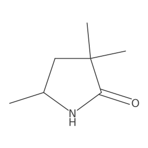 (5S)-3,3,5-trimethylpyrrolidin-2-one结构式