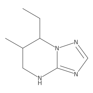 7-Ethyl-6-methyl-4H,5H,6H,7H-[1,2,4]triazolo[1,5-a]pyrimidine结构式