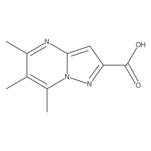 5,6,7-Trimethylpyrazolo[1,5-a]pyrimidine-2-carboxylic acid结构式