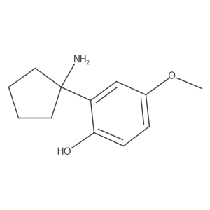2-(1-Aminocyclopentyl)-4-methoxyphenol Structure