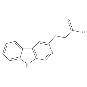 3-{9H-pyrido[3,4-b]indol-3-yl}propanoic acid结构式