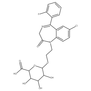 Hydroxyethylfurazepam glucuronide结构式