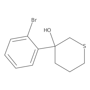 3-(2-Bromophenyl)thian-3-ol Structure