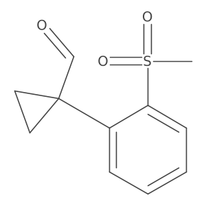 1-(2-Methanesulfonylphenyl)cyclopropane-1-carbaldehyde Structure